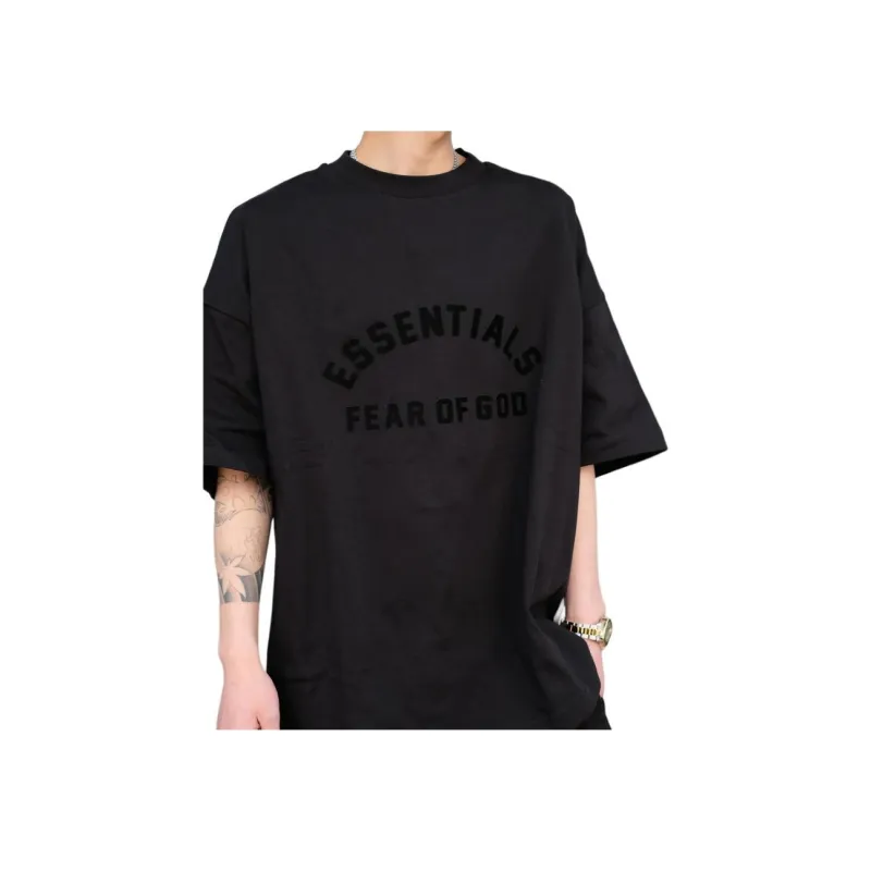 Fear Of God Essentials Logo print Cotton T shirt-3