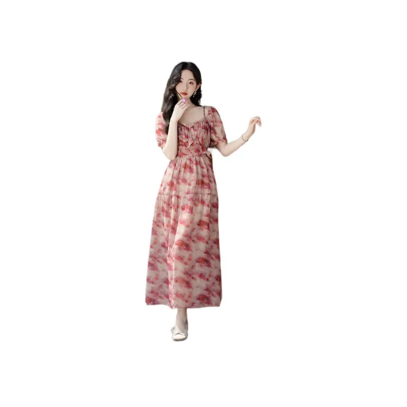 JECCI FIVE Short Sleeved Dress Women's Pink-0