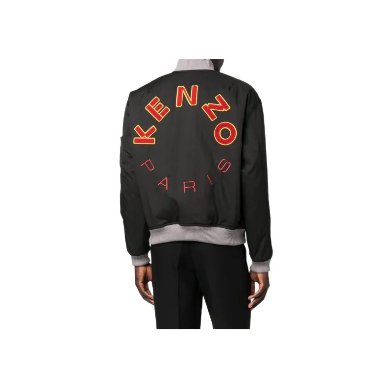 KENZO Cotton Embroidered logo Bomber Jacket-2