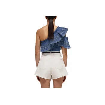 Self portrait SS22 Shirt Women's Denim Blue