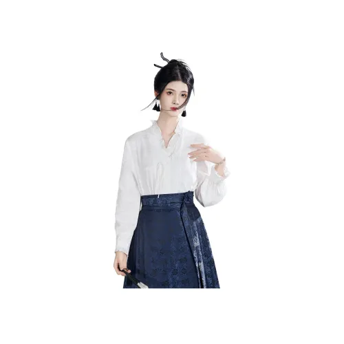 XINGHEHANGE 화이트 여성 셔츠