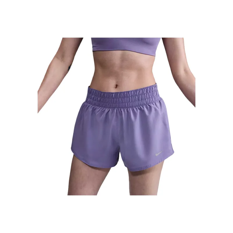 Nike One Women's Dri FIT Mid Rise 3' Brief Lined Shorts-0