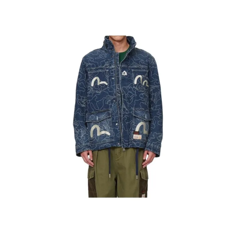 EVISU Denim Jacket Men's Denim Blue-2