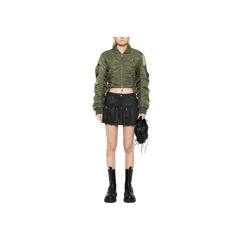 ANDERSSON BELL Stripe Wool Skort-1