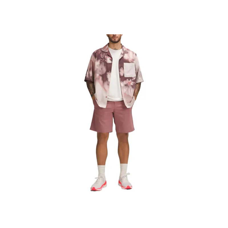 Lululemon Team Canada Collection COC Men's Button Down Shirt Men's Pink Brown-1
