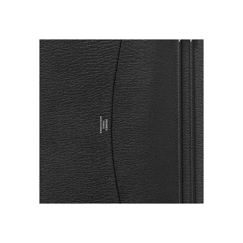 HERMES Mysore Goatskin Storage Bag Unisex 89 Noir Black-2