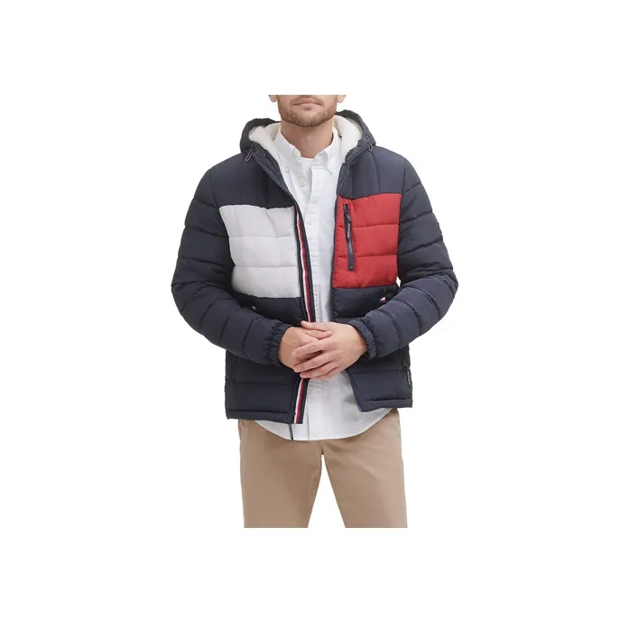 Tommy Hilfiger Puffer Jacket Men's Navy Blue-0
