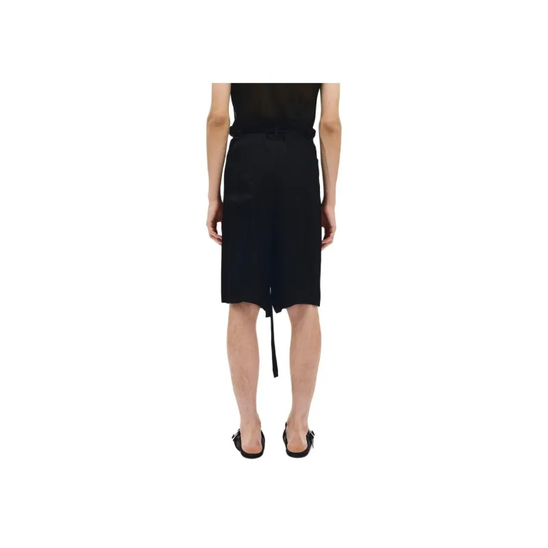 Ann Demeulemeester SS25 Casual Shorts Unisex Black-1