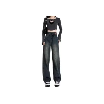 DanerWang Jeans Women's Concrete Gray