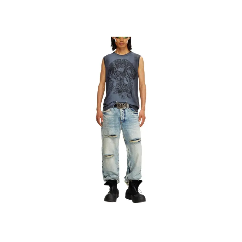 DIESEL T Bisco Q1 Logo print Tank Top-1