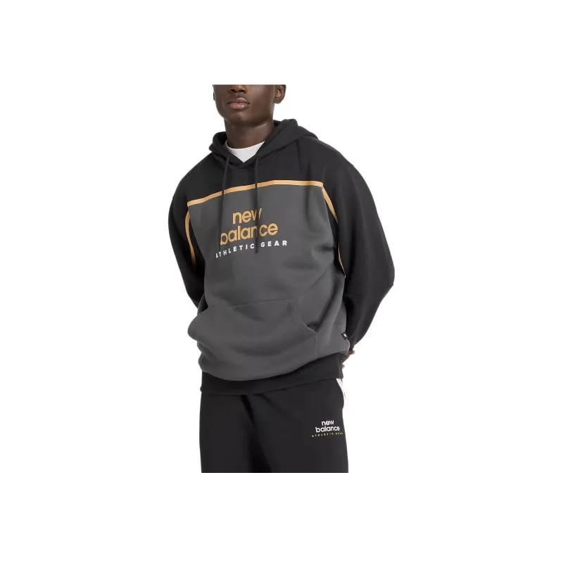 New Balance Classics Fleece Hoodi Sweatshirt Men's Black-0