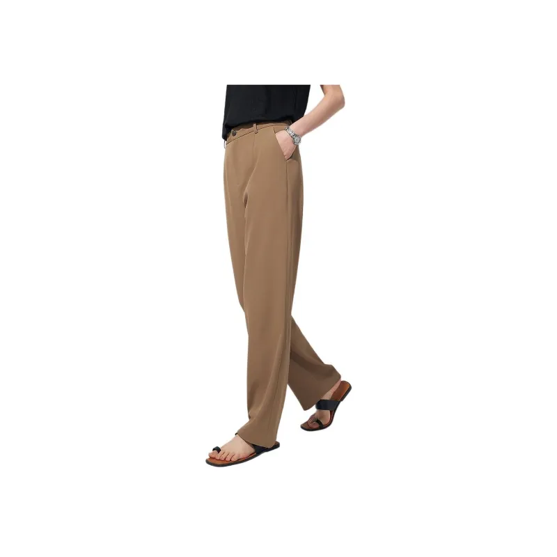 CHUMIAN Casual Pants Women's Black-8