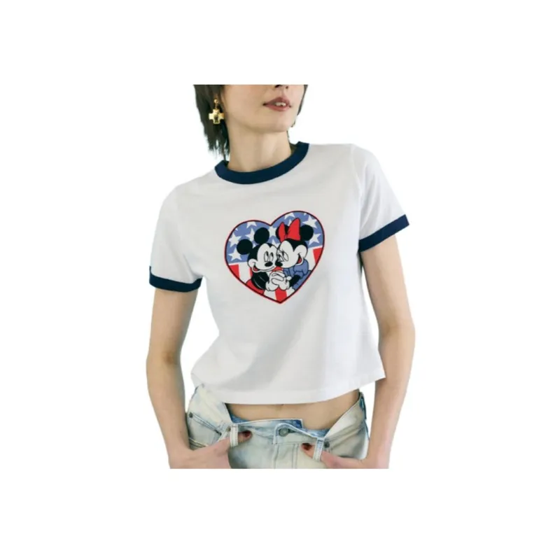 MOUSSY Disney/Disney Co branded Model T Shirt Women's-2