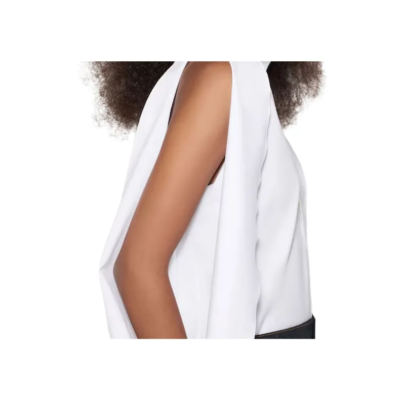 Alaia Balloon Sleeved Poplin Shirt-3