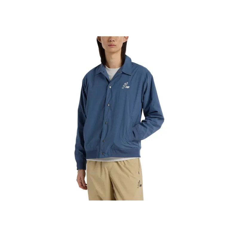 New Balance Shogo Otsuka Baseball Jacket Unisex Vintage Indigo-0