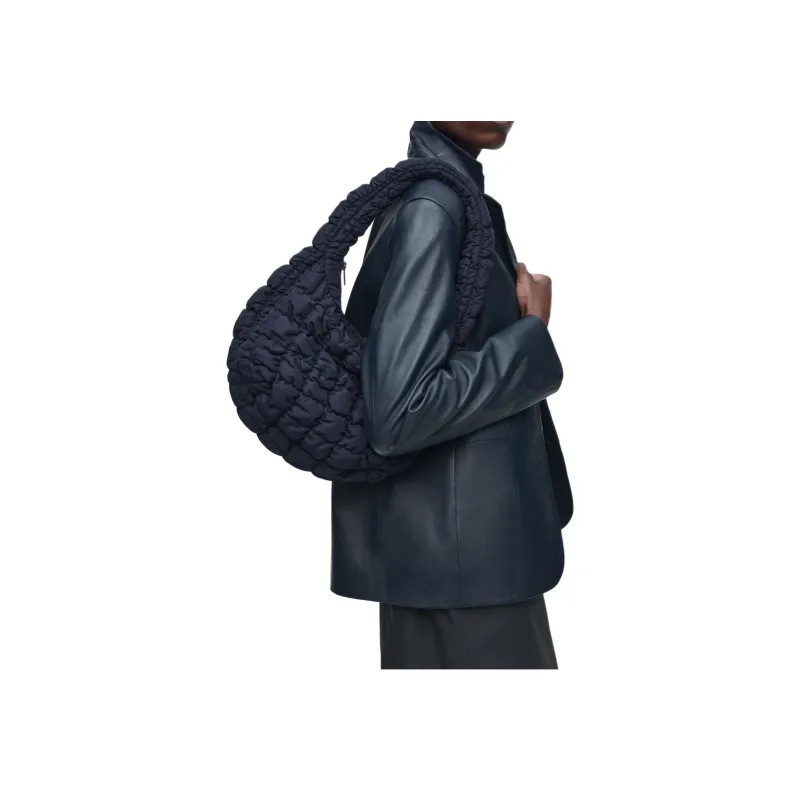 COS Polyester One Shoulder Handbag Mini Women's Navy Blue-4