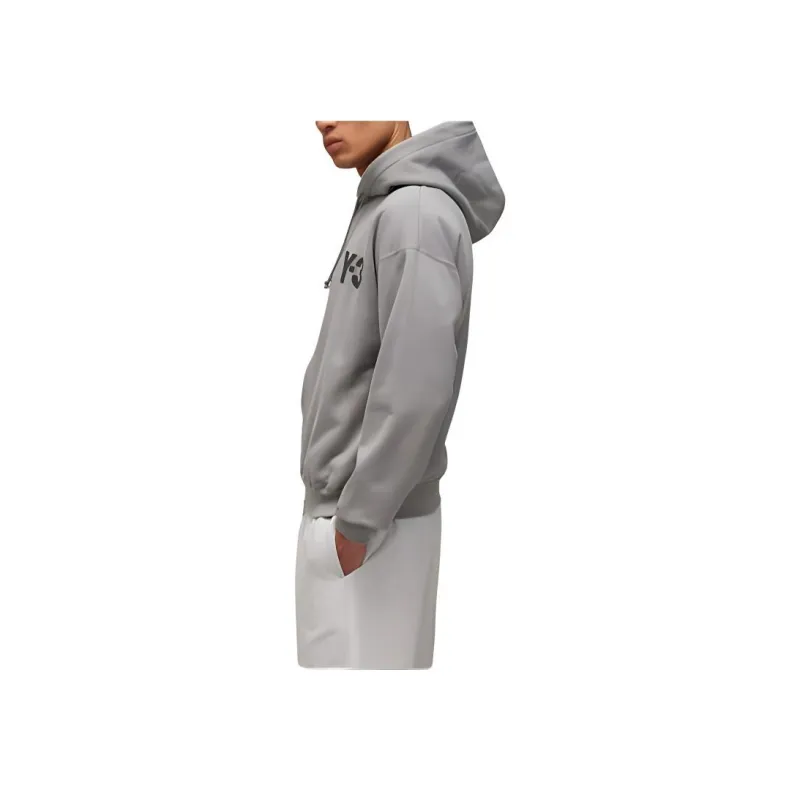 Y 3 Logo print Cotton Hoodie-4