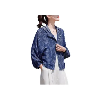 Yi Mengyuan Silk Jackets & Coats Women's Denim Blue