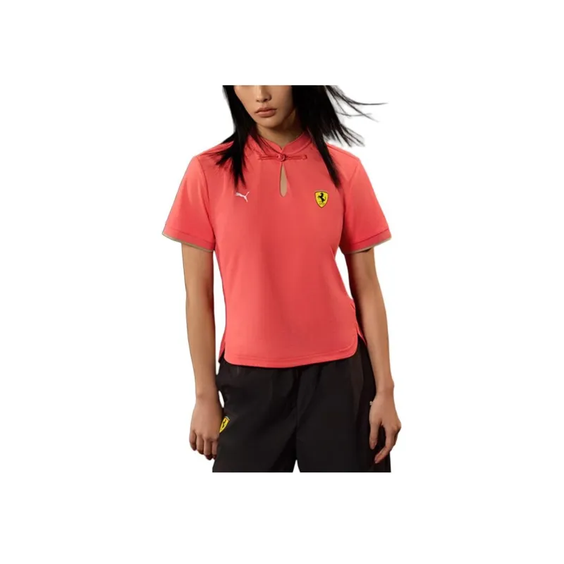 PUMA x Ferrari SS25 T Shirt Women's Pink-3