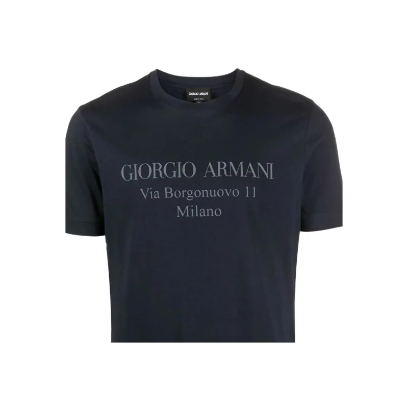 GIORGIO ARMANI Logo Print Crewneck T Shirt-3