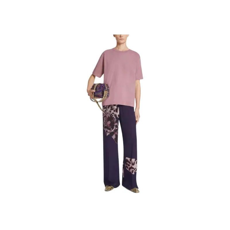 DRIES VAN NOTEN Graphic print Trousers-1