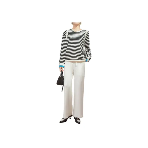 DESIGNER UNCLE 블랙 화이트 여성 니트웨어