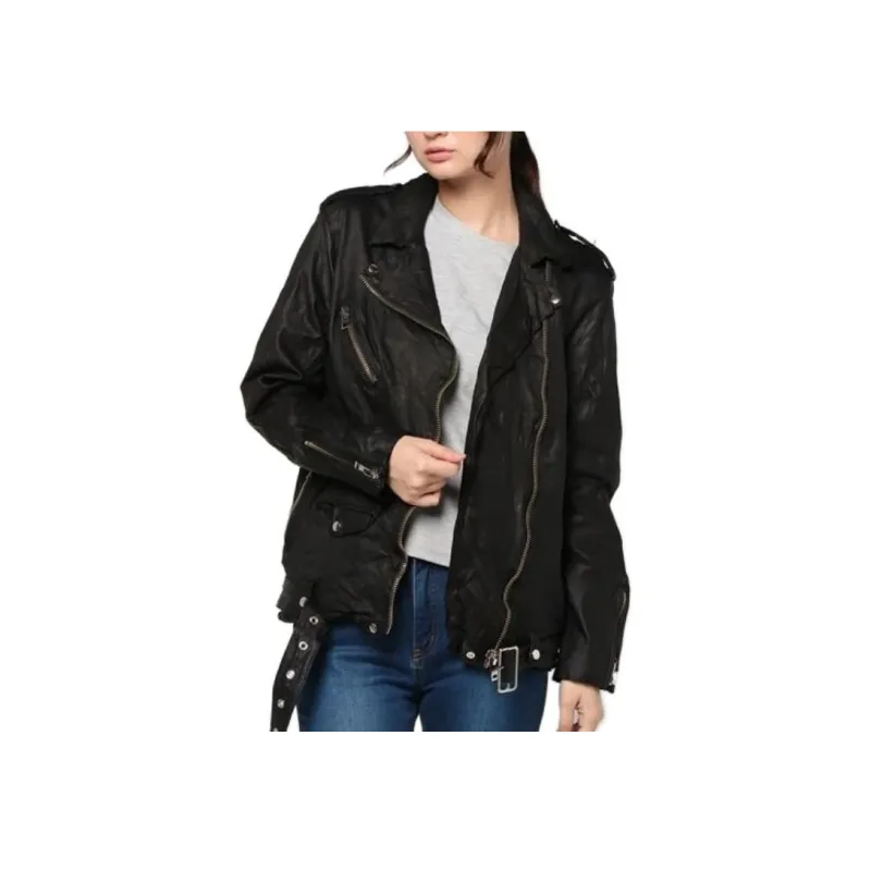Beams Leather Jackets Women's-3