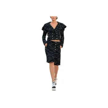 CHANEL 25S Spring Summer Collection Jackets & Coats Women's Black White