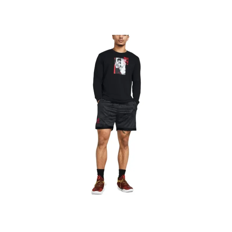 Under Armour x LIXIAOLONG LIANMINGKUAN UA Spring Collection Bruce Lee Collaboration Sweatshirt Men's Black-2