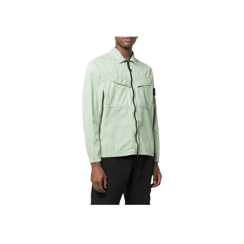 STONE ISLAND Jacket Men's Light Green-4
