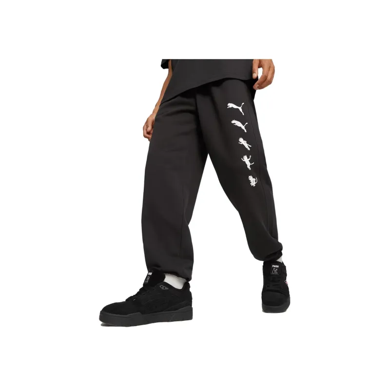 PUMA X RIPNDIP Co branded Series Sports Pants Men Black-2