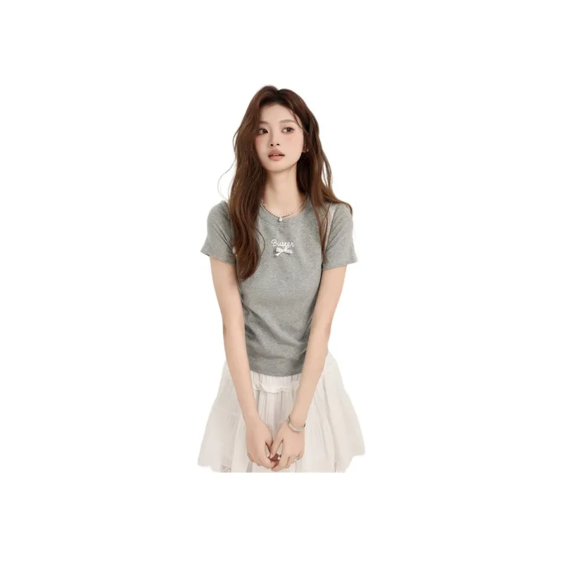 FOREVER 21 T Shirts Women's Gray-1