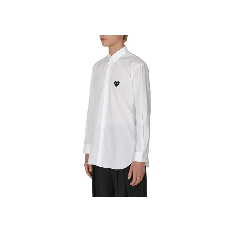 CDG Play Shirts Men White-4