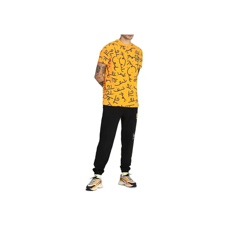 PUMA BRITTO Co-branded Edition T-Shirts Unisex Gold-5