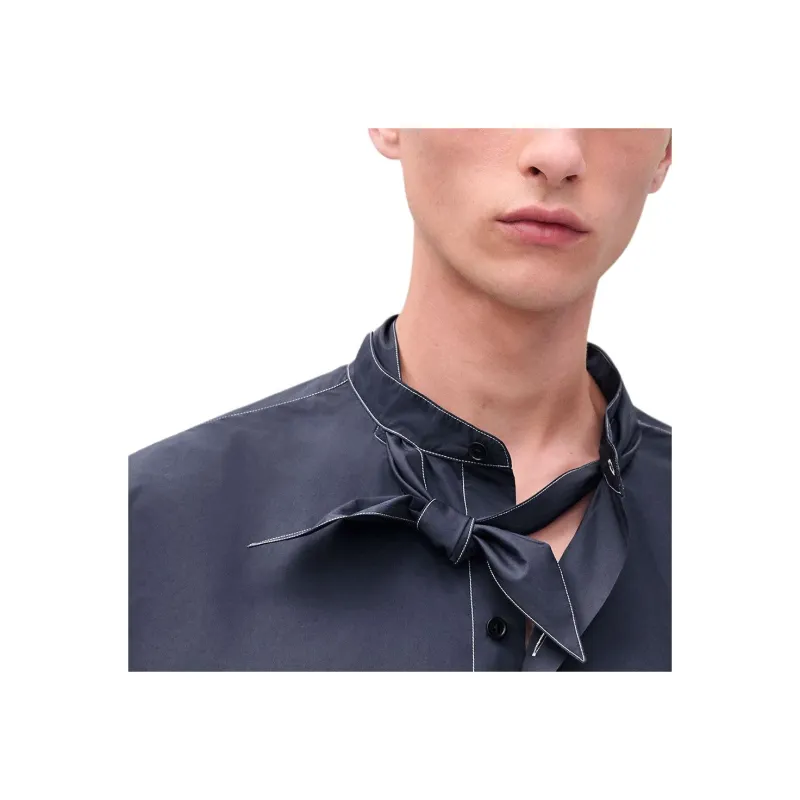 HERMES Marius Shirt Men's Dark Blue-4