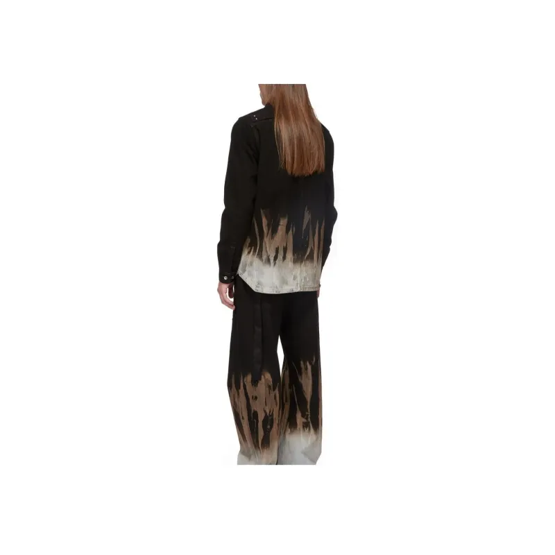 Rick Owens DRKSHDW Tie Dyed Denim Jacket-3