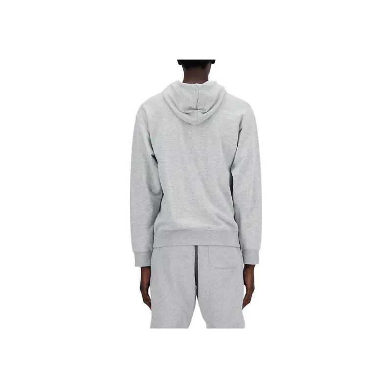 New Balance Sport Essentials French Terry Logo Hoodie Sweatshirt Men's Gray-3