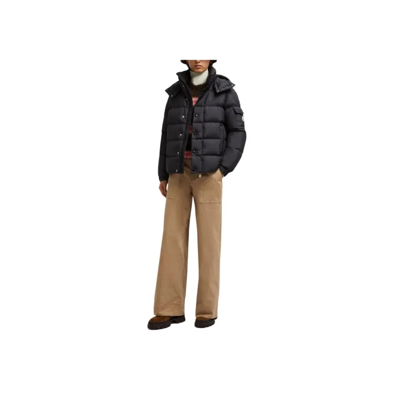 Moncler Logo Patch Zip-Up Padded Coat-2