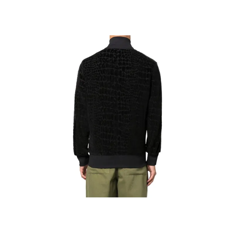PALM ANGELS Funnel Neck Zip-up Jumper-3