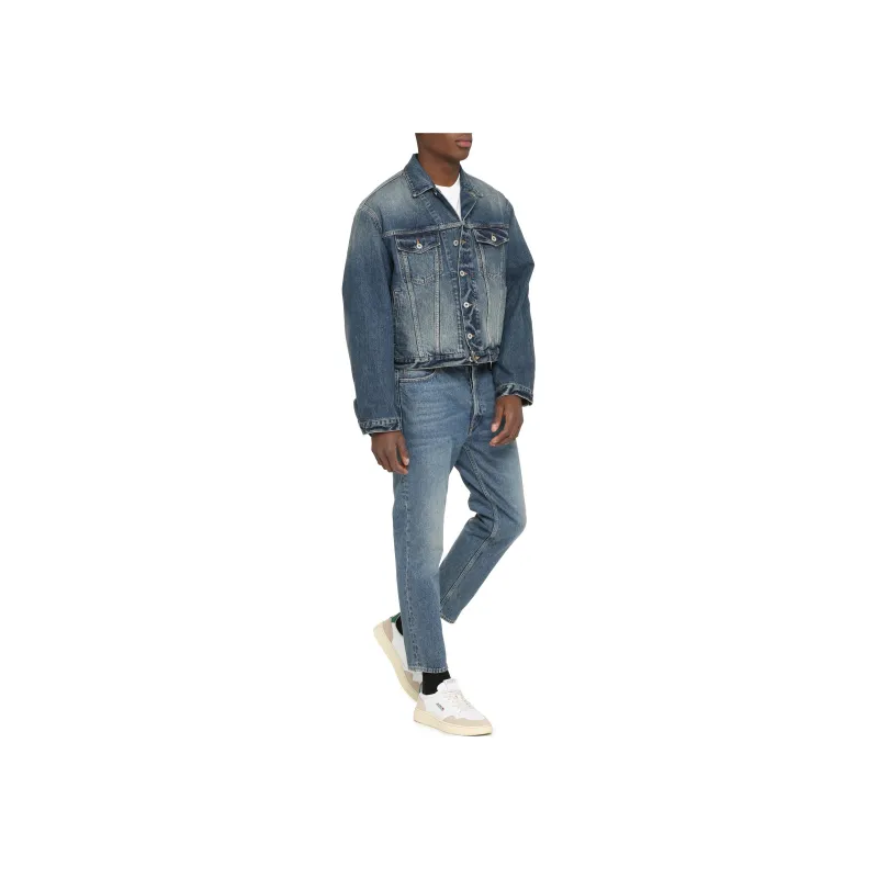KENZO Button Up Cropped Denim Jacket-2