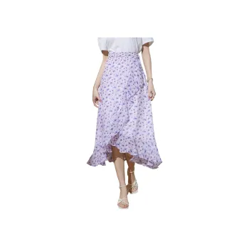 SMEN Casual Long Skirts Women's Multicolor