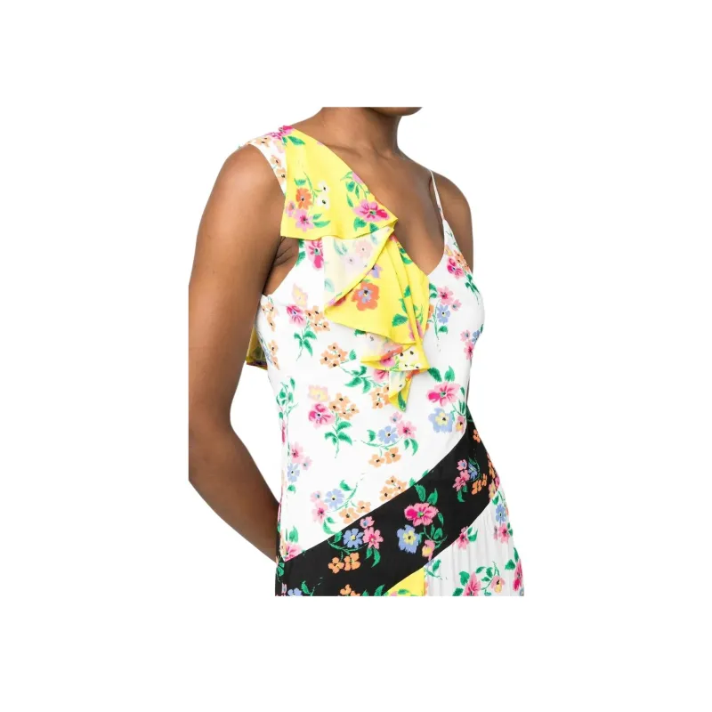 MSGM Floral Print Midi Dress-4