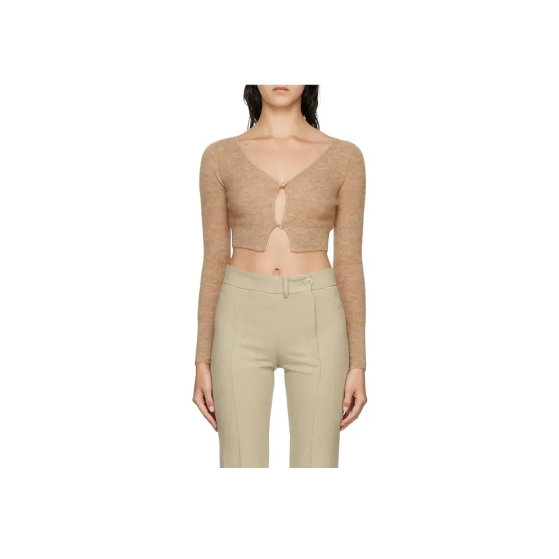 Jacquemus Le Cardigan Alzou 'Light Brown'-4
