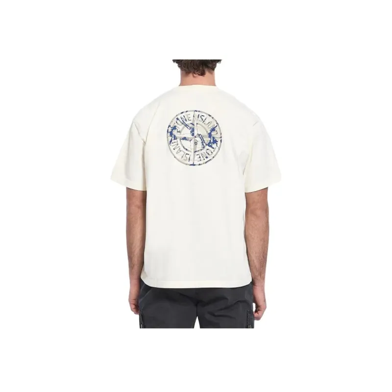 STONE ISLAND Logo Printed Crewneck T Shirt-2