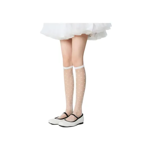 COTTON CHEESE 여성 무릎 양말
