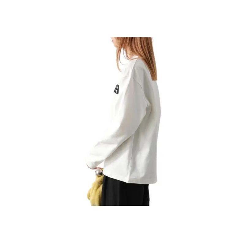JIL SANDER Logo Printed Long Sleeved T Shirt-3