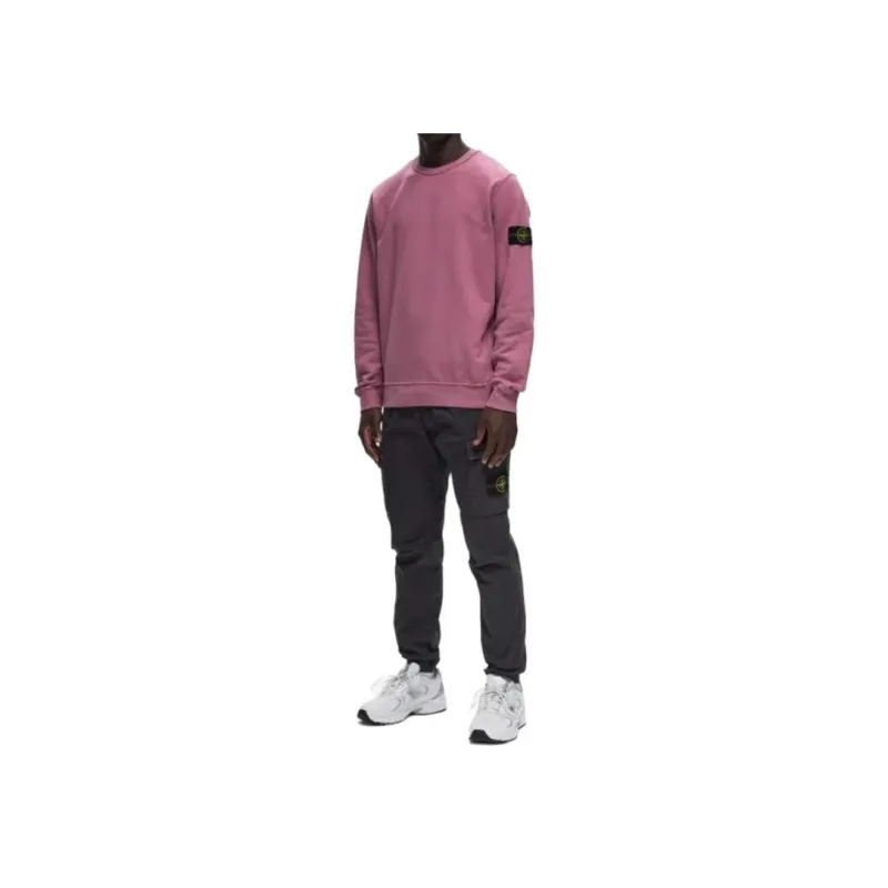 STONE ISLAND Brushed Organic Cotton Crewneck-1
