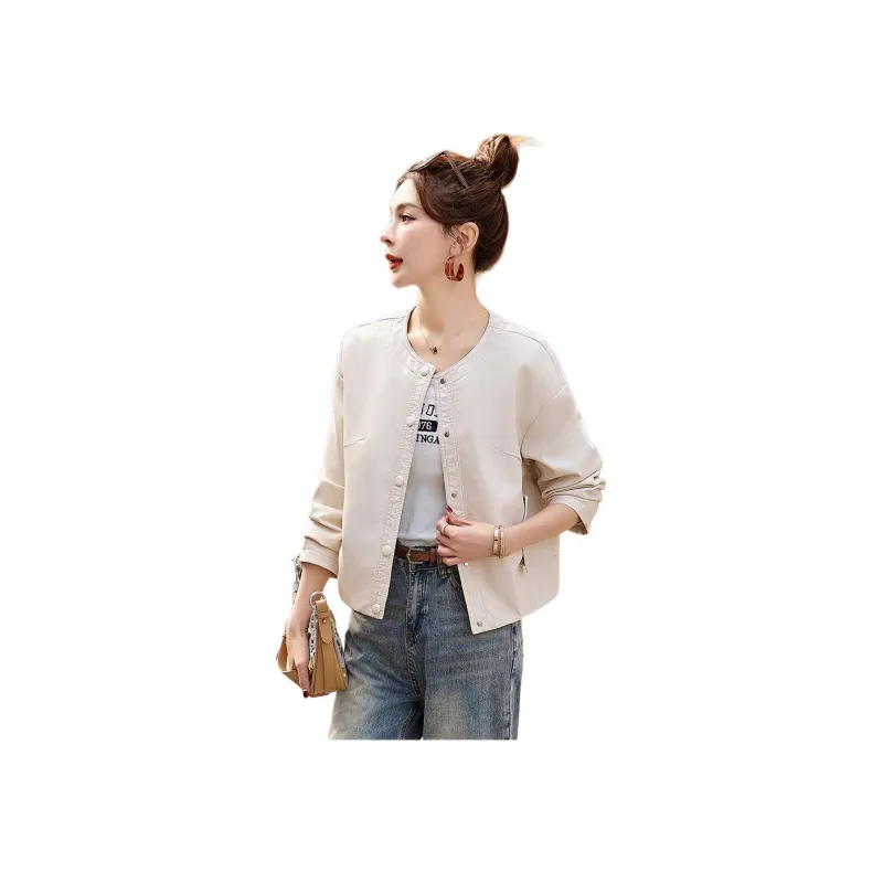 Fele.d Leather Jackets Women's-6