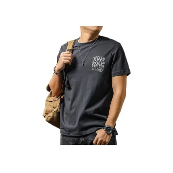 Seasonal Words T Shirt Men's Black