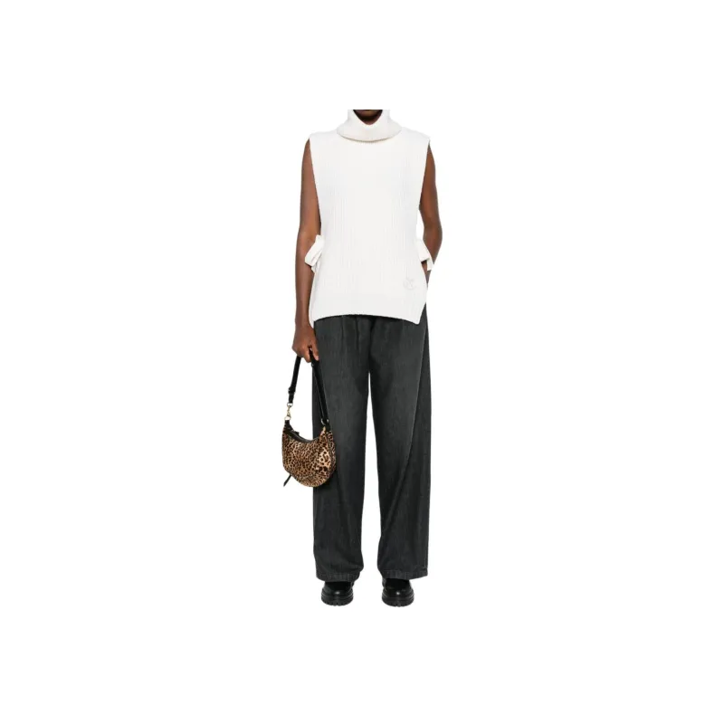 Golden Goose Logo embroidered Fisherman's knit Vest-1